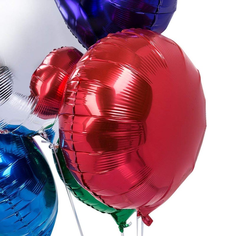 MOWO 50pcs/lot Round Shape Foil Mylar Helium Balloon 18" Balloon Birthday Party Decoration Foil Balloons - Image 4